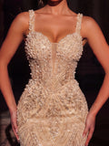 Luxy Sequin & Beaded Mini Dress | Sweetheart Neckline, Corset Back, Bodycon Evening Gown for Parties, Cocktail, Prom