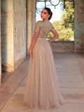 Elegant Tulle Party Dress with Sequin Top & Tulle Skirt – Luxury Evening Wear for Weddings, Formal Dinners & Red Carpet Events