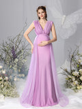Maternity Plunging Neck Sleeveless Contrast Mesh Party Dress