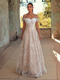 Beaded Sequin Off-Shoulder Ball Gown with Floral Details & Sweetheart Neckline | Elegant Maxi Dress for Evening Party & Formal Events