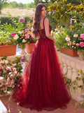 Gorgeous Floral Applique Detail Bodice Contrast Tulle Hem Prom Dress