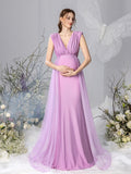 Maternity Plunging Neck Sleeveless Contrast Mesh Party Dress