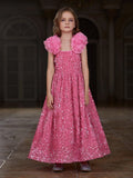 Tween Girls' Ruffle Cami Sequin Dress - Elonnashop